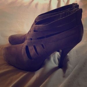 High heel booties